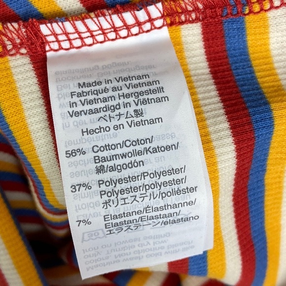 NEW Madewell Ribbed Rainbow Thong Bodysuit Size XS 2020 Style AN422 Square Neck - Picture 9 of 13